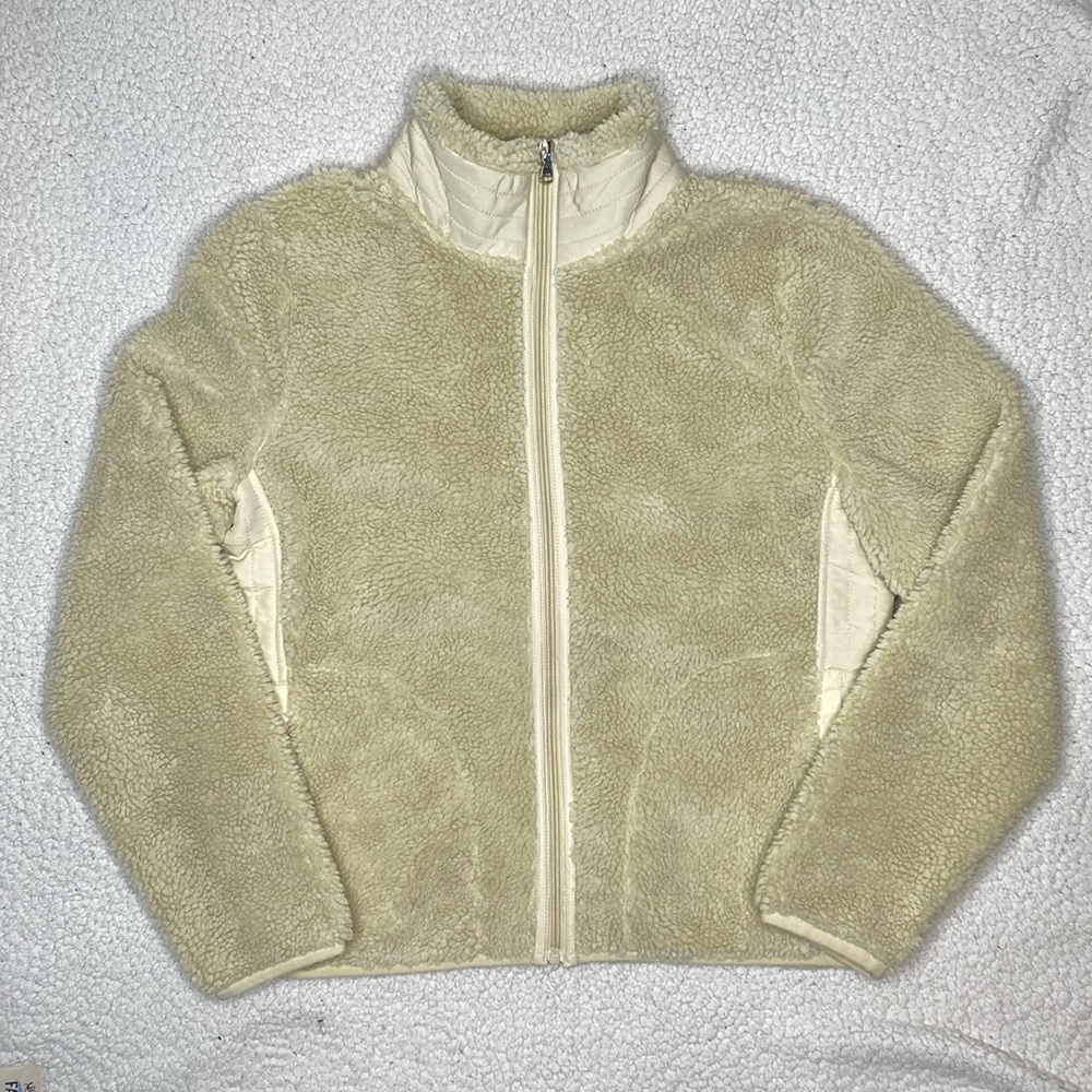 R-RL Lauren Active Cream Sherpa Jacket: Size Medium